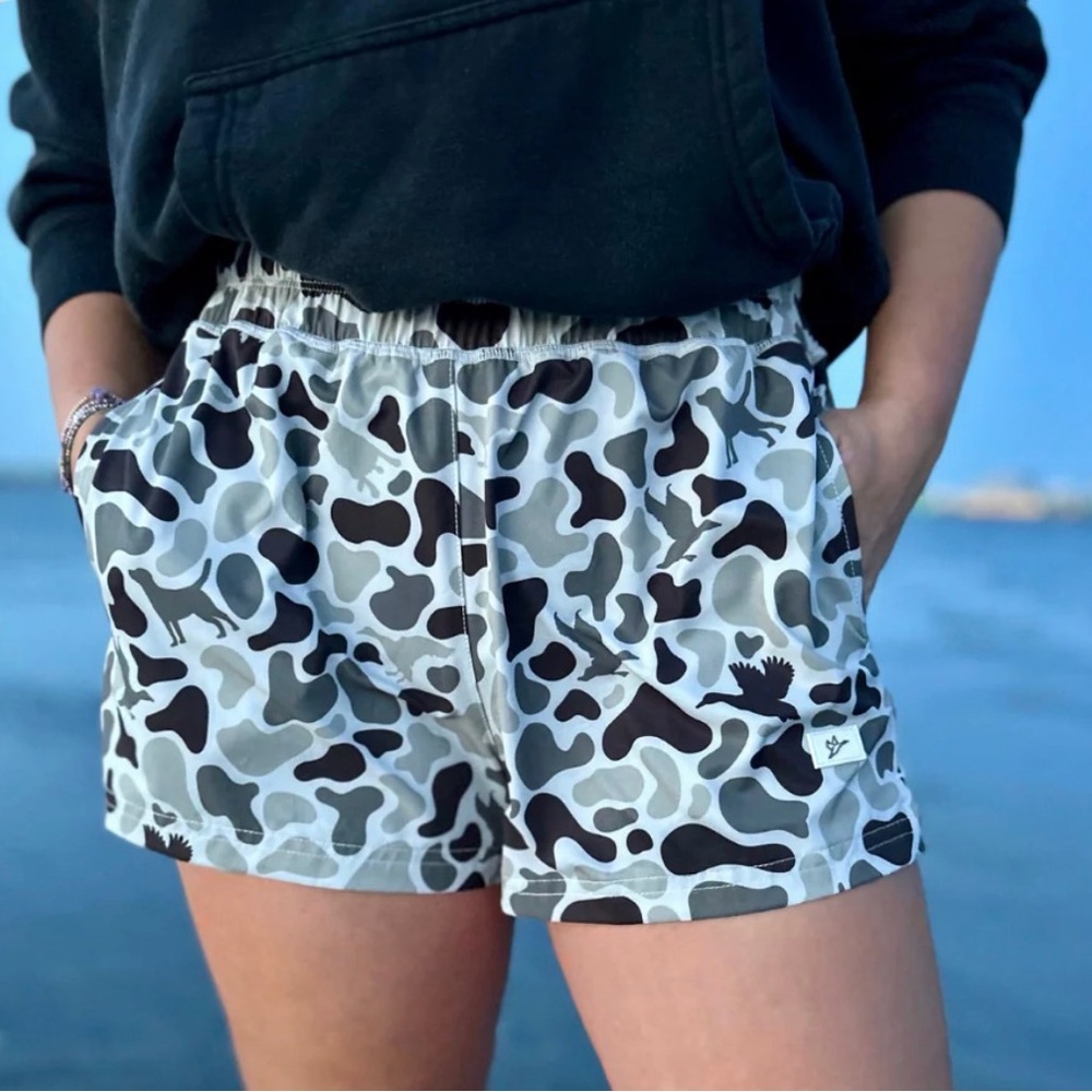 Combat Waterfowl Womens 2.5" Helmand  Camo Shorts